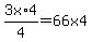 3x%2A4%2F4+=+66x4