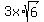 3x%2Asqrt%286%29