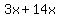 3x%2B14x