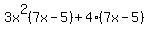 3x%5E2%287x-5%29%2B4%287x-5%29
