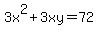 3x%5E2%2B3xy=72