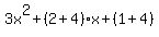 3x%5E2+%2B%282+%2B+4%29x+%2B+%281+%2B+4%29