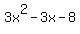 3x%5E2-3x-8