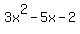 3x%5E2-5x-2