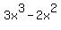 3x%5E3+-+2x%5E2