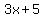 3x+%2B+5
