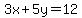 3x+%2B+5y+=+12