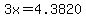 3x+=+4.3820