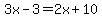 3x-3=2x%2B10