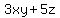 3xy+5z