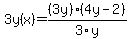 3y%28x%29=%283y%29%284y-2%29%2F3y