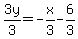 3y%2F3=-x%2F3-6%2F3
