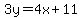 3y=4x%2B11