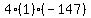 4(1)(-147)