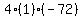 4(1)(-72)
