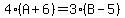 4(A+6)=3(B-5)