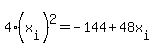 4%2A%28x%5Bi%5D%29%5E2+=+-144+%2B+48x%5Bi%5D