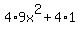 4%2A9x%5E2%2B4%2A1
