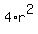 4%2Ar%5E2