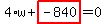 4%2Aw%2Bhighlight_red%28+-840+%29=0