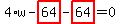 4%2Aw-highlight_red%28+64+%29-highlight_red%28+64+%29=0