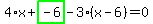 4%2Ax%2Bhighlight_green%28+-6+%29-3%2A%28x-6%29=0