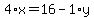 4%2Ax+=+16+-+1%2Ay