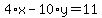 4%2Ax-10%2Ay=11