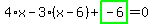 4%2Ax-3%2A%28x-6%29%2Bhighlight_green%28+-6+%29=0