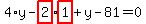 4%2Ay-highlight_red%28+2+%29%2Ahighlight_red%28+1+%29%2By-81=0