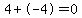 4%2B-4=0