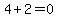 4%2B2+=+0