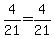 4%2F21+=+4%2F21