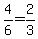 4/6 = 2/3