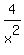 4/x^2)