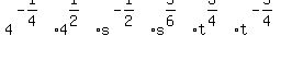 4%5E%28-1%2F4%29%2A4%5E%281%2F2%29%2As%5E%28-1%2F2%29%2As%5E%285%2F6%29%2At%5E%283%2F4%29%2At%5E%28-5%2F4%29