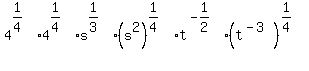 4%5E%281%2F4%29%2A4%5E%281%2F4%29%2As%5E%281%2F3%29%2A+%28s%5E2%29%5E%281%2F4%29%2At%5E%28-1%2F2%29%2A%28t%5E%28-3%29%29%5E%281%2F4%29