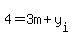 4+=+3m+%2B+y%5Bi%5D