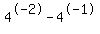 4+%5E+-2+-++4+%5E+-1+