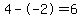 4--2=6