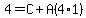 4.00=C%2BA+%284%2A1%29