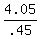 4.05/.45