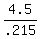 4.5/.215
