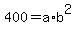 400=a%2Ab%5E2