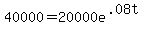40000=20000e%5E%28.08t%29