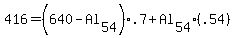 416=%28640-Al%5B54%5D%29%2A.7%2BAl%5B54%5D%28.54%29