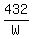 432/W