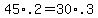45%2A.2+=+30%2A.3