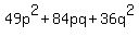 49p%5E2%2B84pq%2B36q%5E2