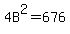 4B%5E2=676